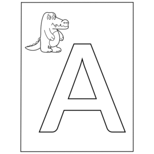 a–z alphabet coloring book for kids | printable abc learning pages