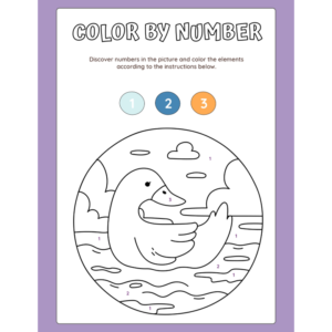 color by number worksheets for kids | printable learning & coloring activity pages