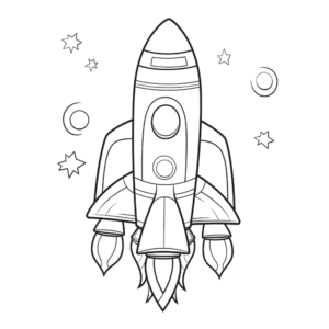 space coloring book for kids | printable outer space & galaxy coloring pages